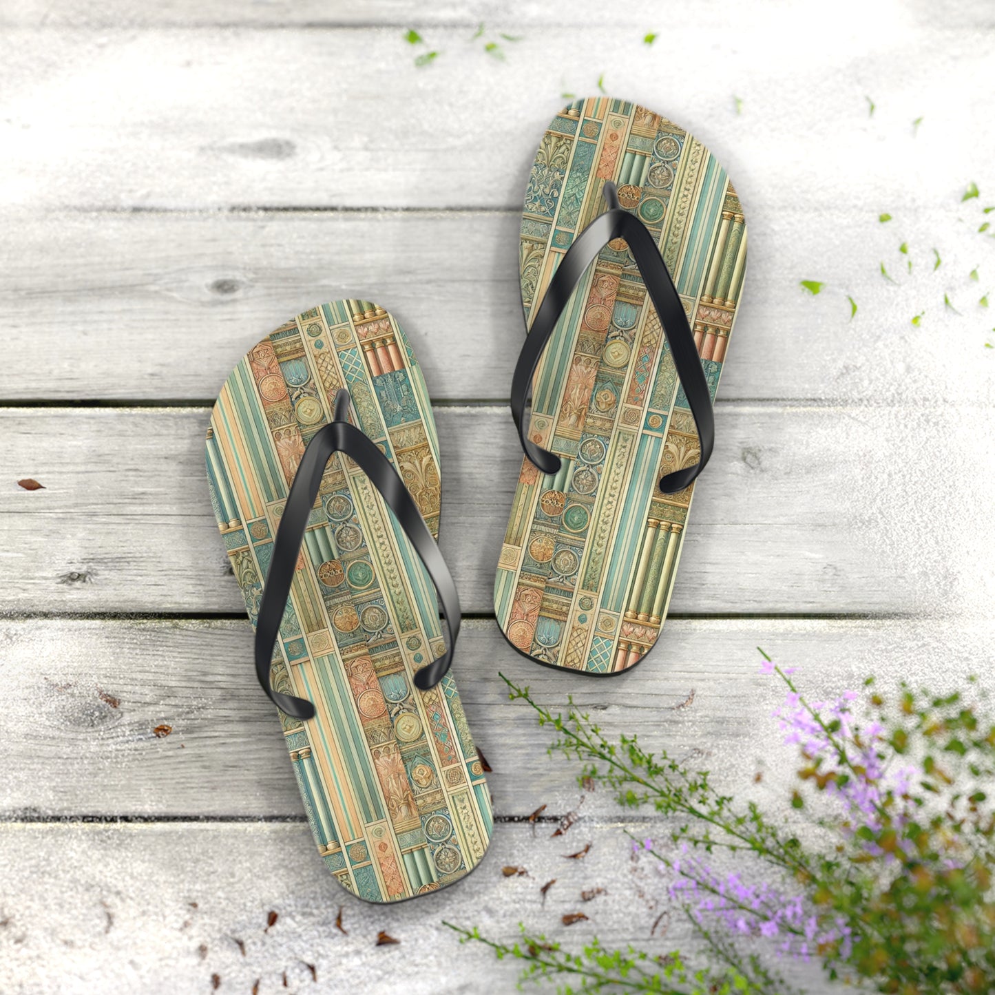 Coin Collection Flip Flops