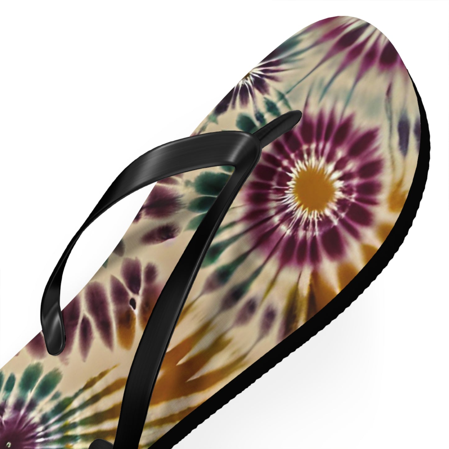 Earth Tie-Dye Flip Flops