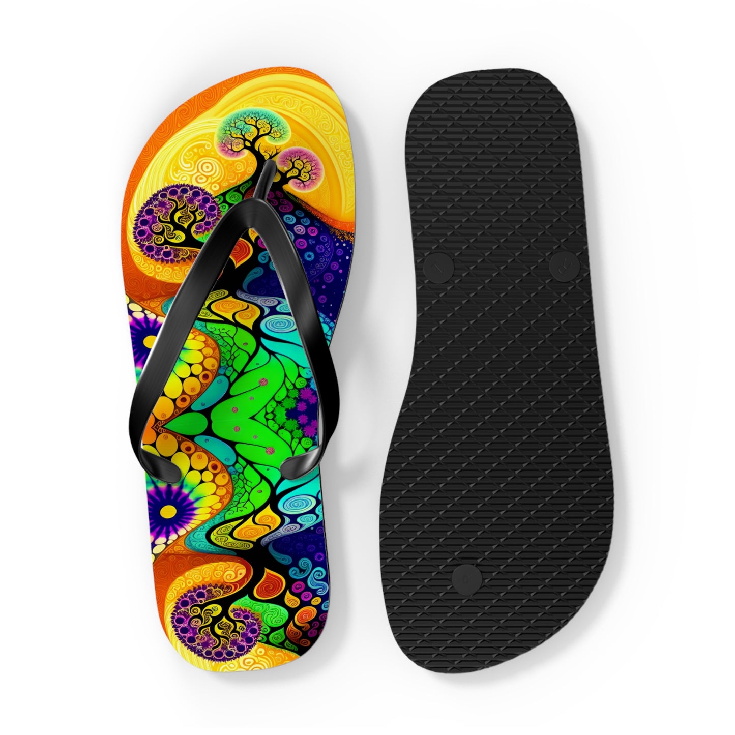 Tree Landscape Flip Flops