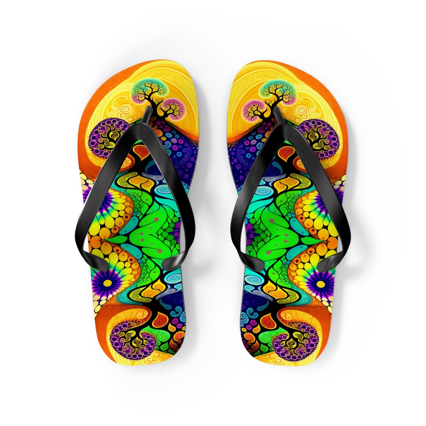 Tree Landscape Flip Flops
