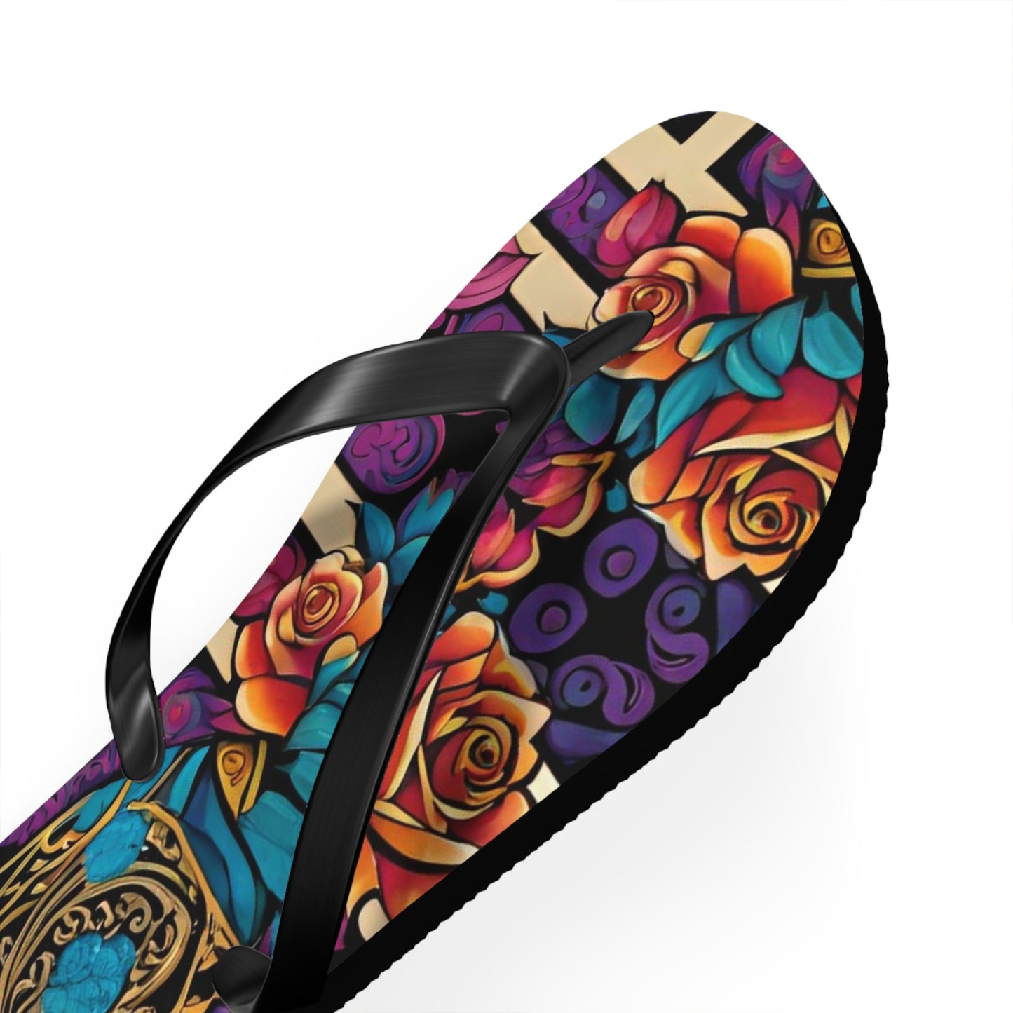 Rose Vine Flip Flops