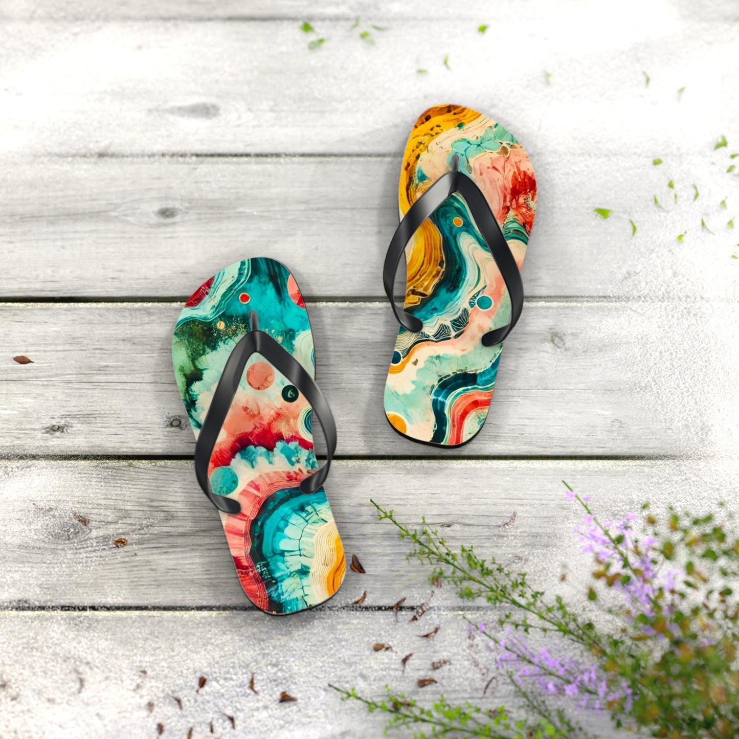 Tie-Dye Summit Flip Flops