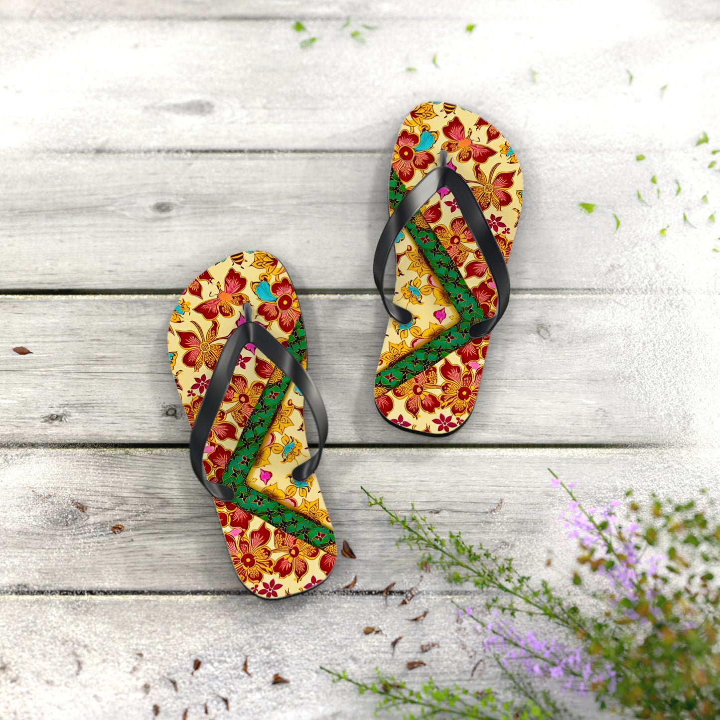 Butterfly Haven Flip Flops