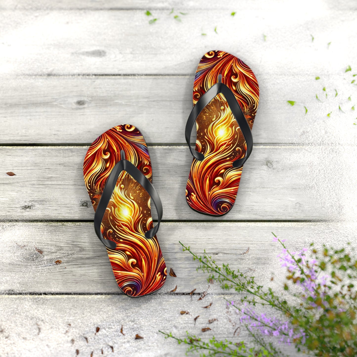 Burning Bush Flip Flops