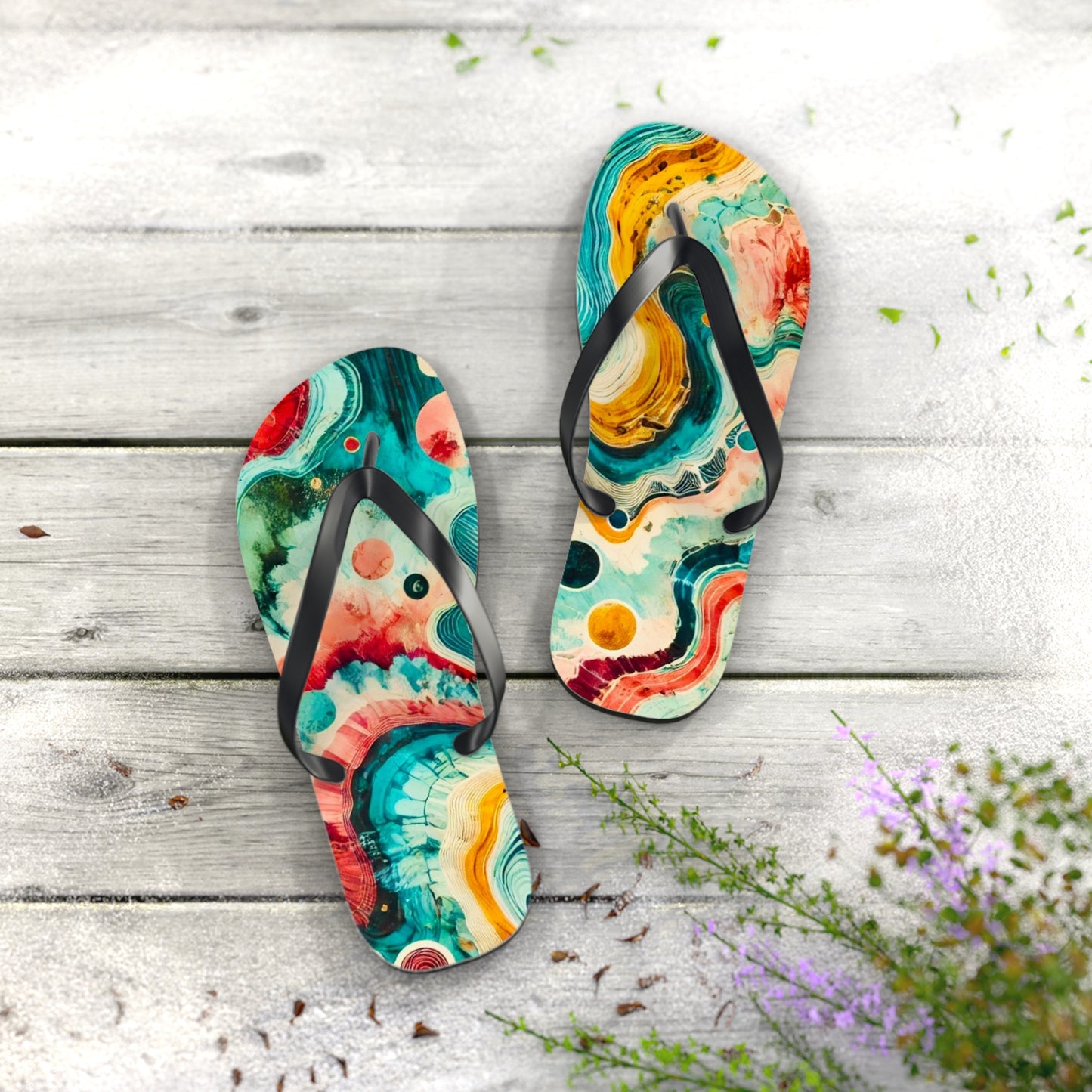 Tie-Dye Summit Flip Flops