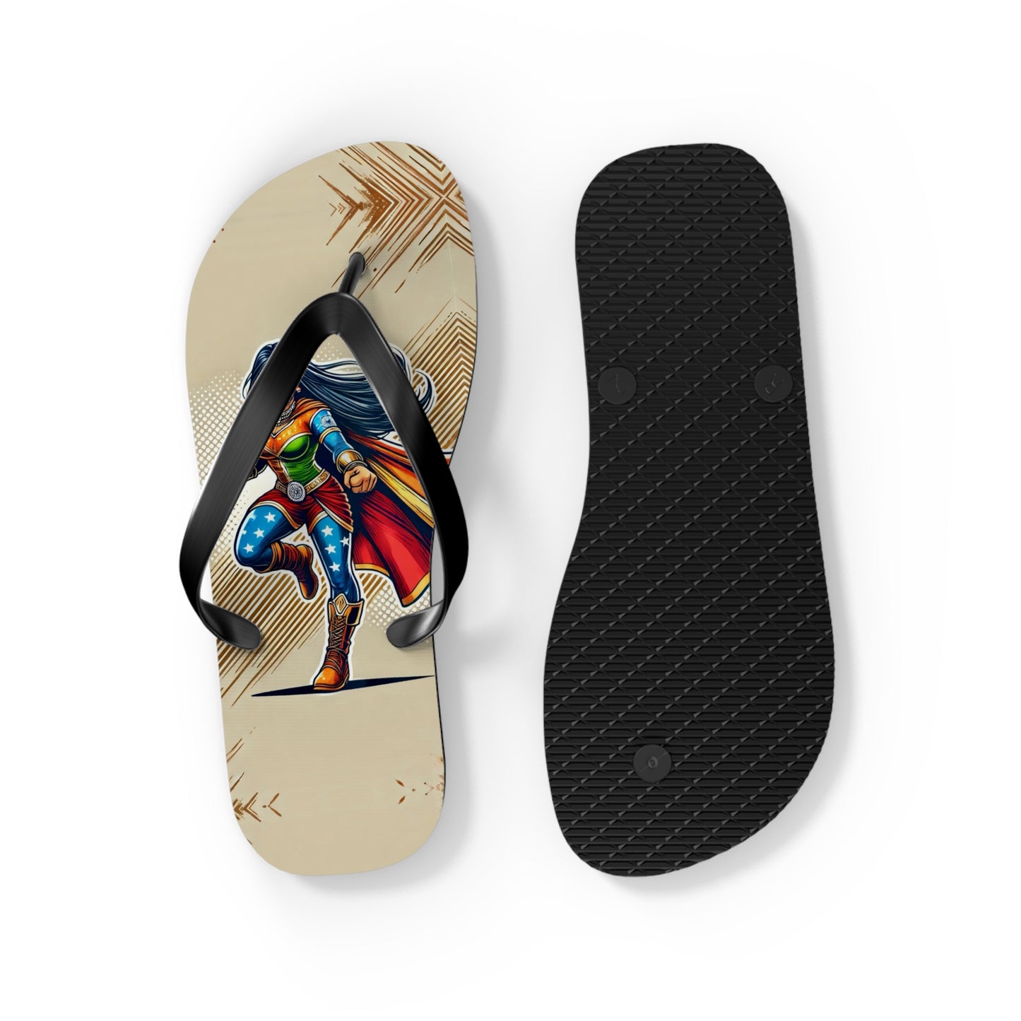 Saffron Warrior Flip Flops
