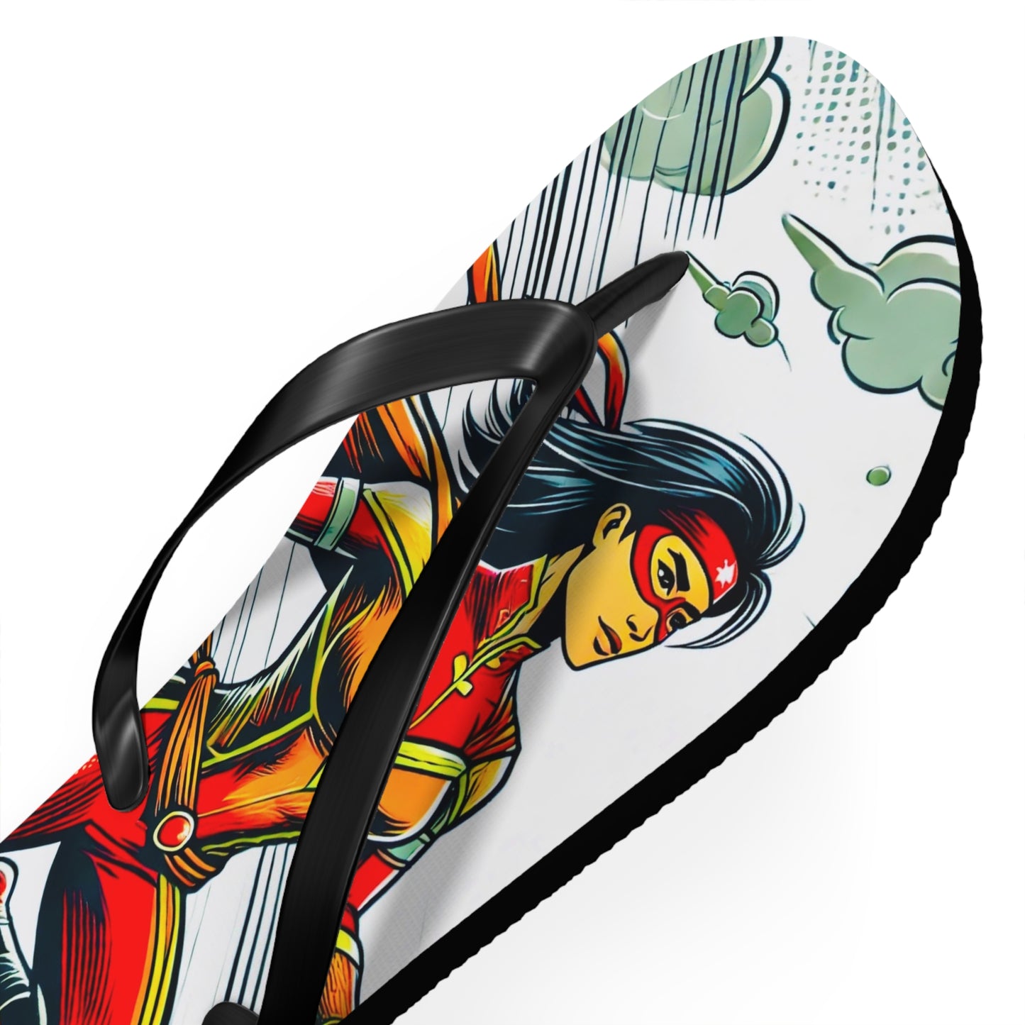 Crimson Swift Picnic Flip Flops