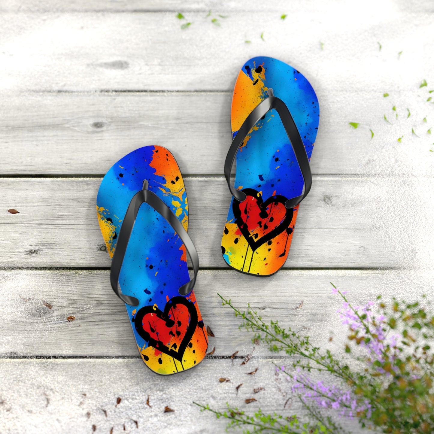 Dripping with Love Flip Flops