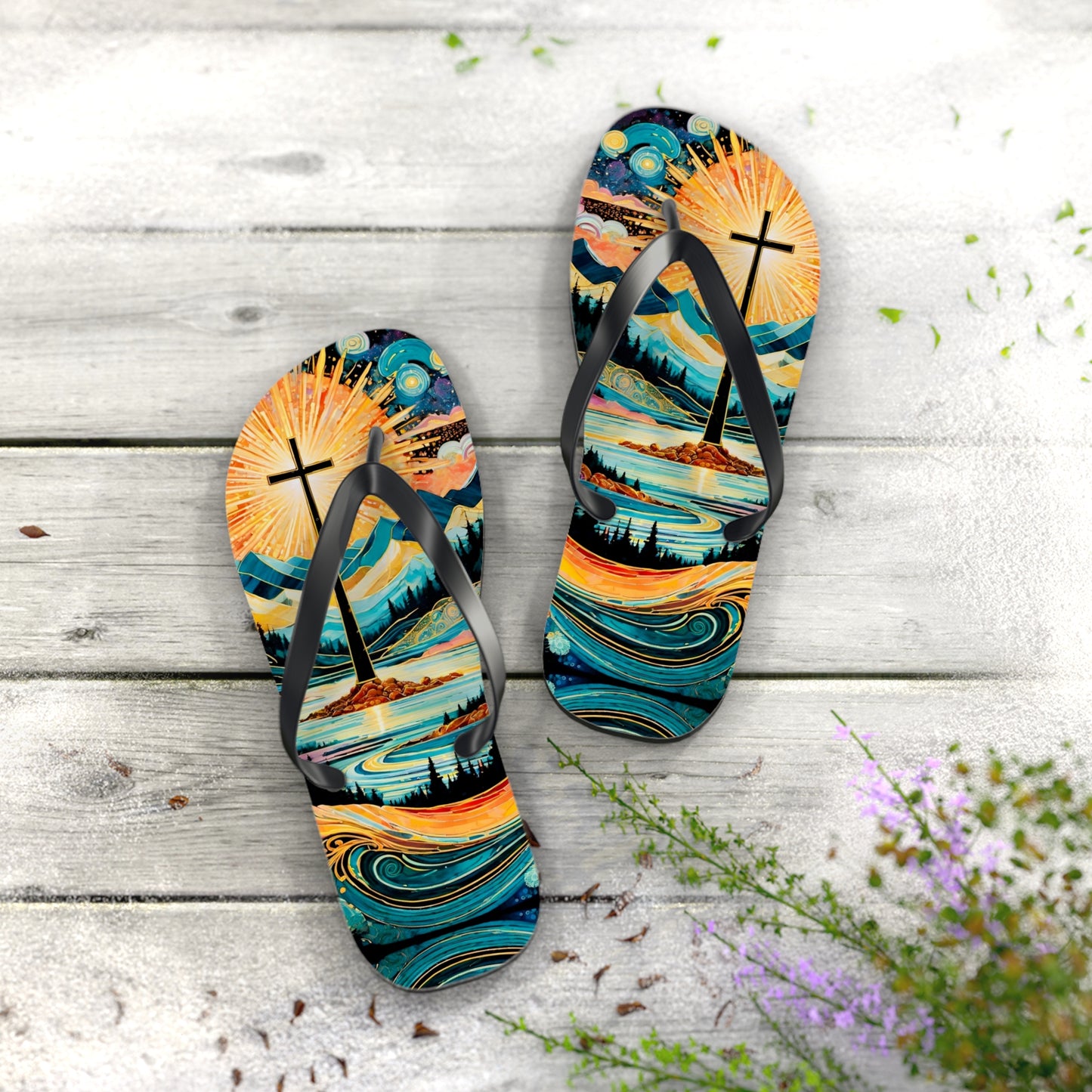 Healing Waters Flip Flops