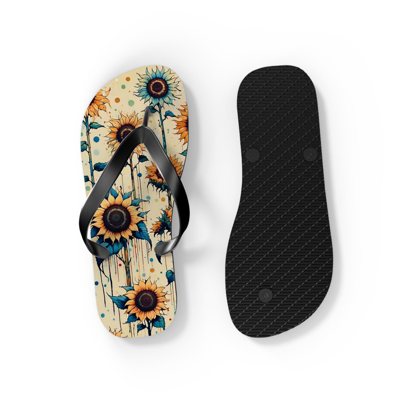 Sunflower Goodness Flip Flops