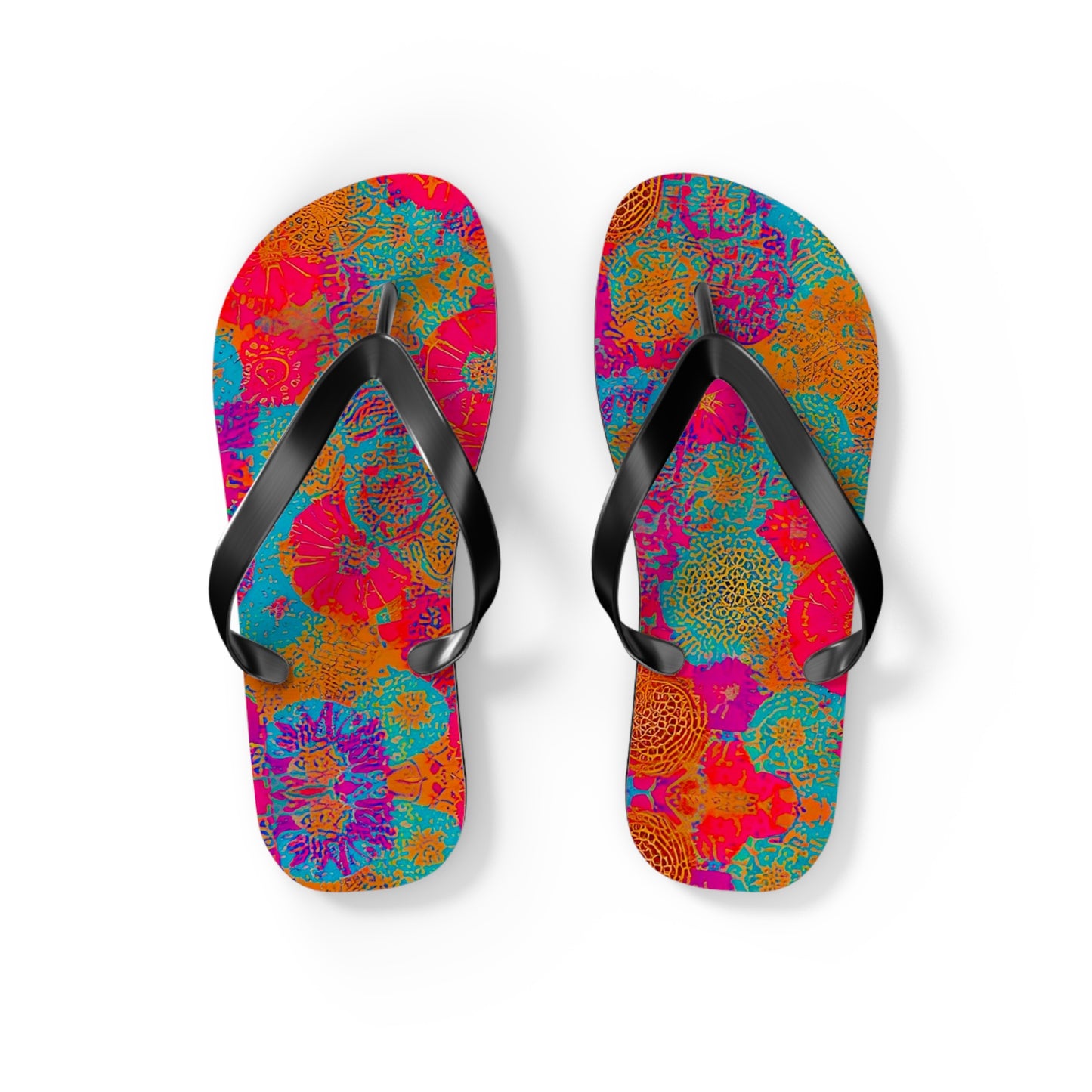 Coral Reef Flip Flops
