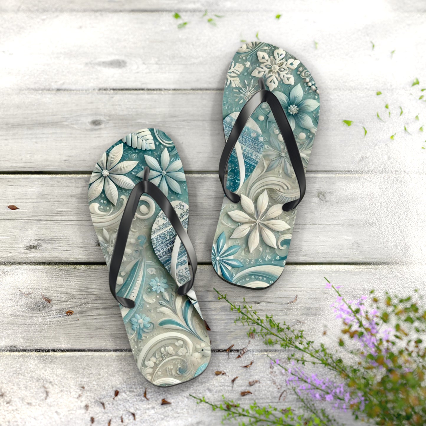 Winter Slides Flip Flops