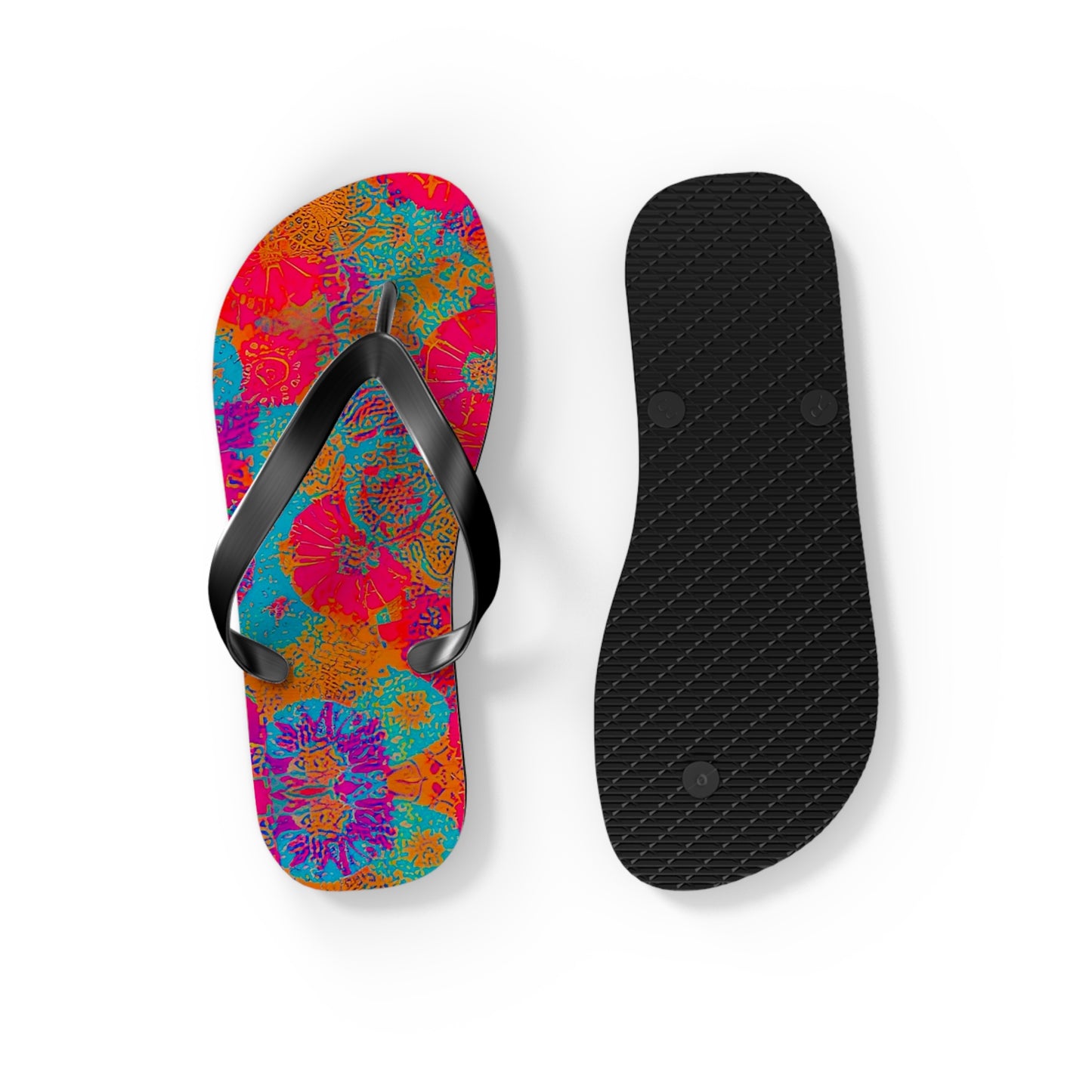 Coral Reef Flip Flops