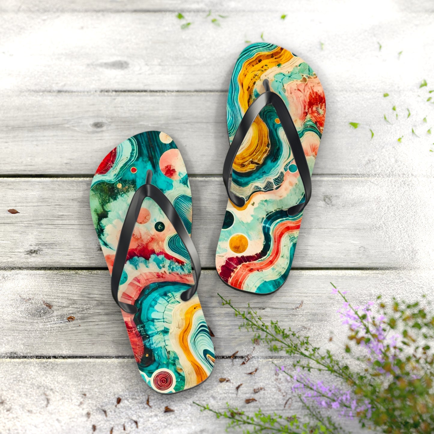 Tie-Dye Summit Flip Flops