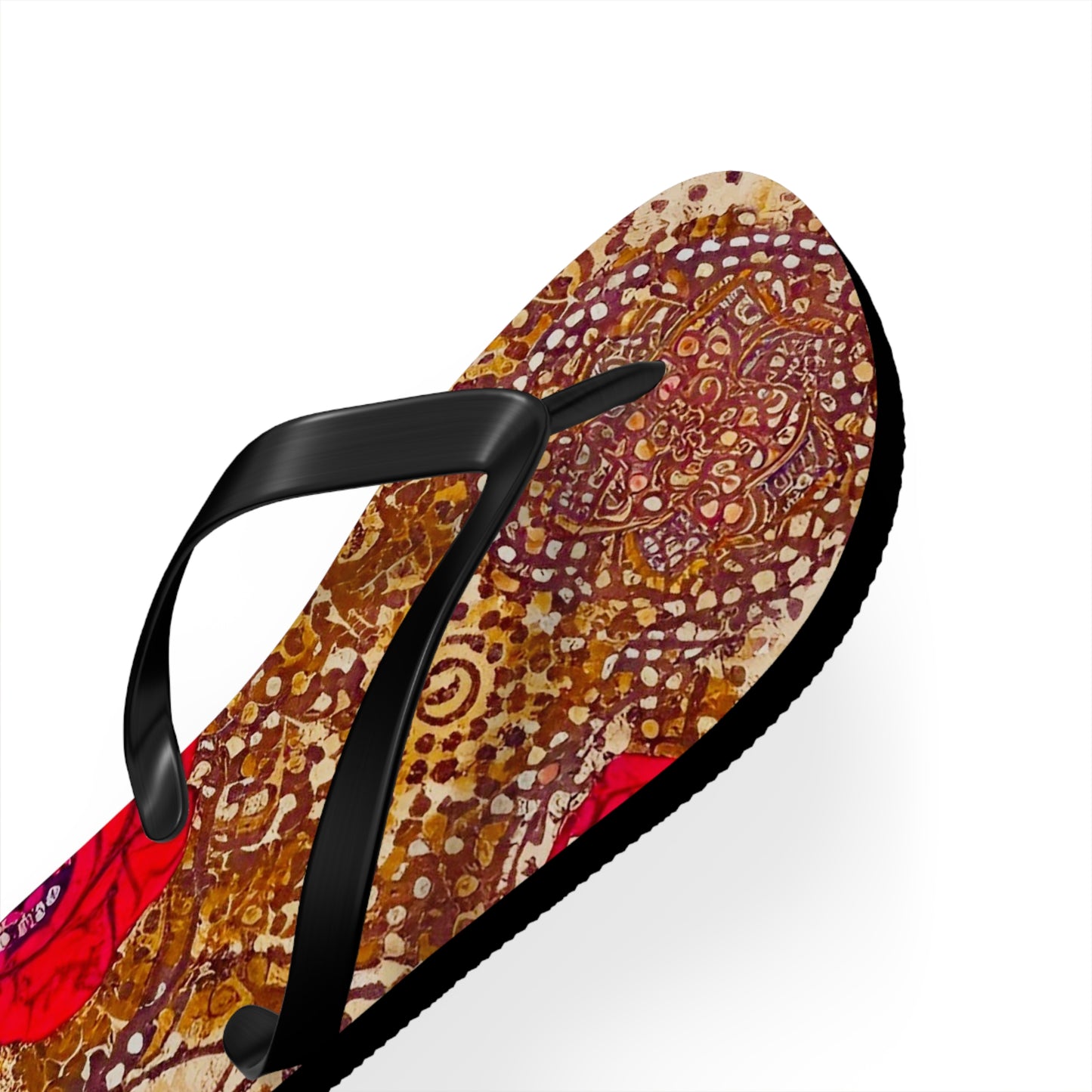 Rustic Rose Flip Flops