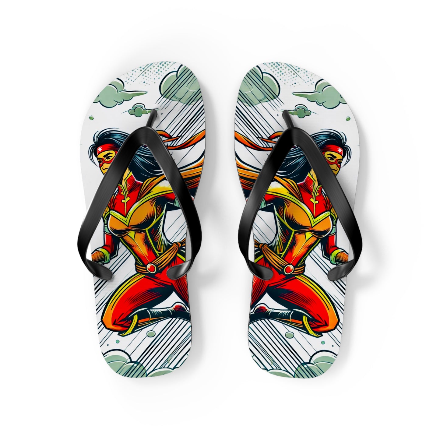 Crimson Swift Picnic Flip Flops