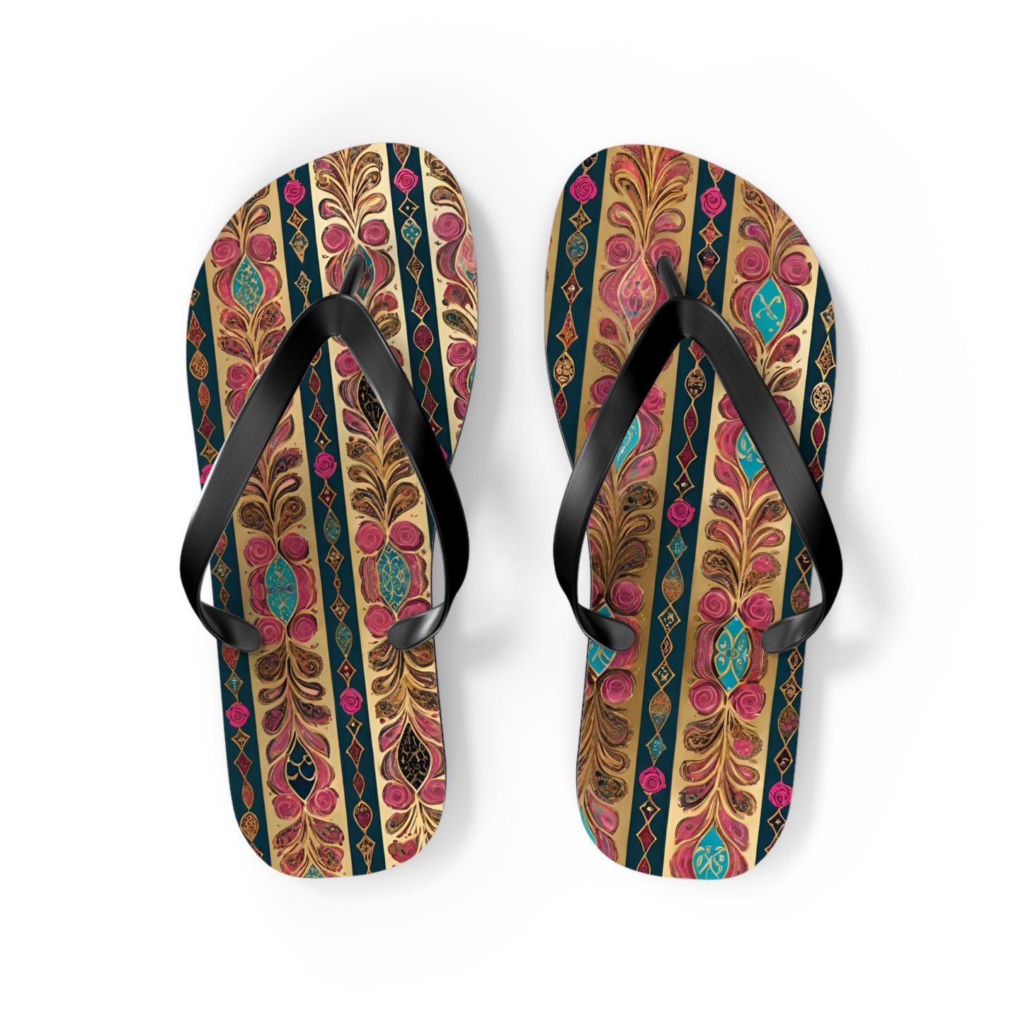 Moroccan Goldleaf Flip Flops