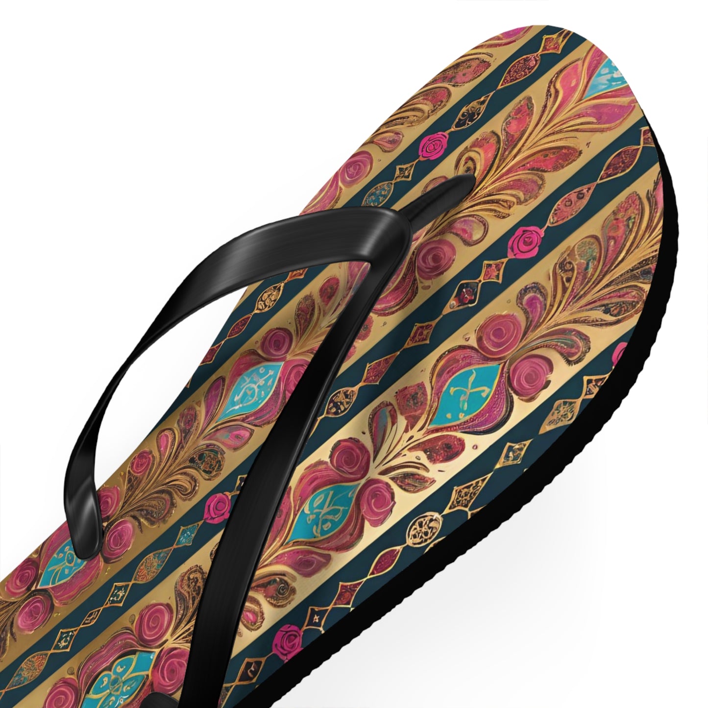 Moroccan Goldleaf Flip Flops