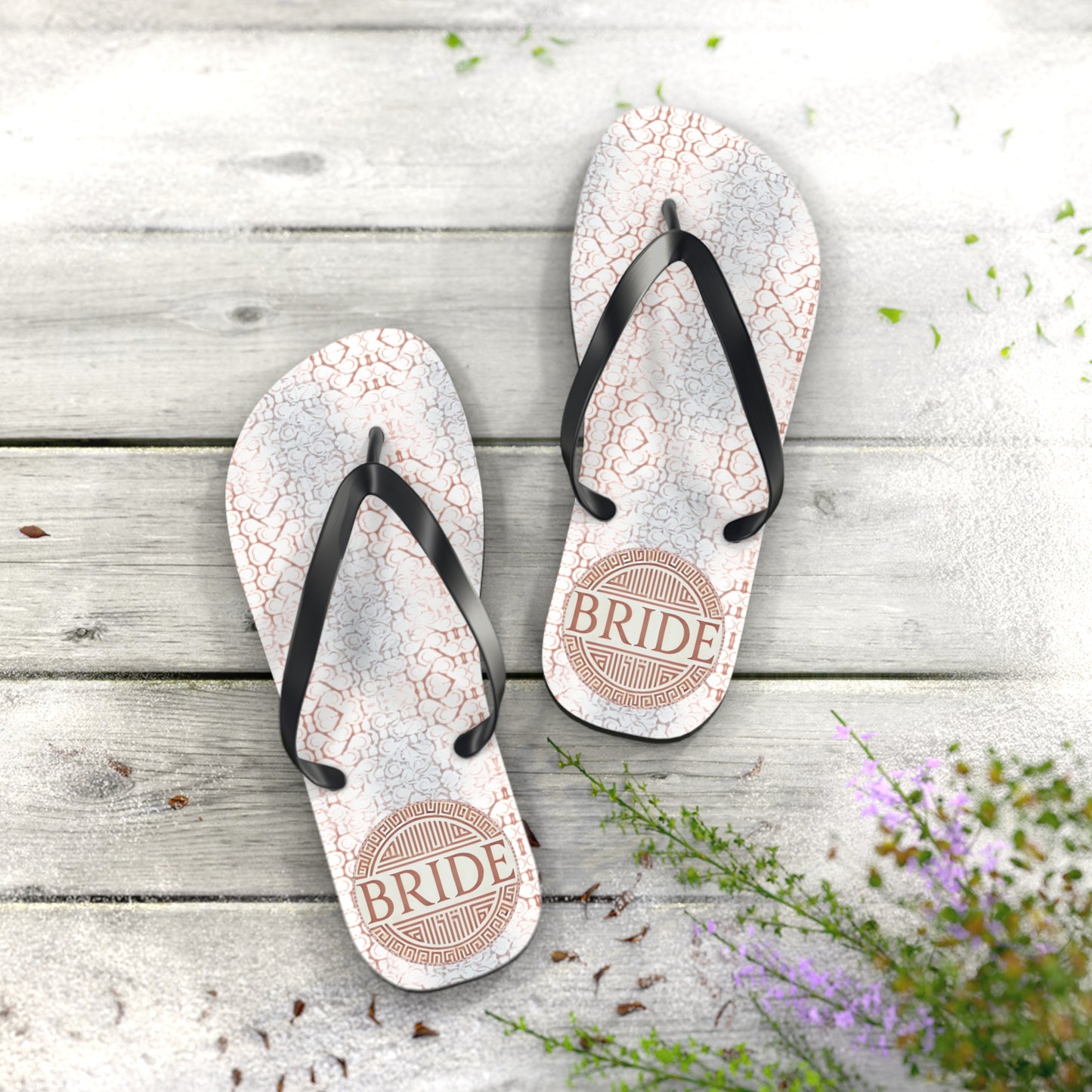 Honeymoon Bride Flip Flops