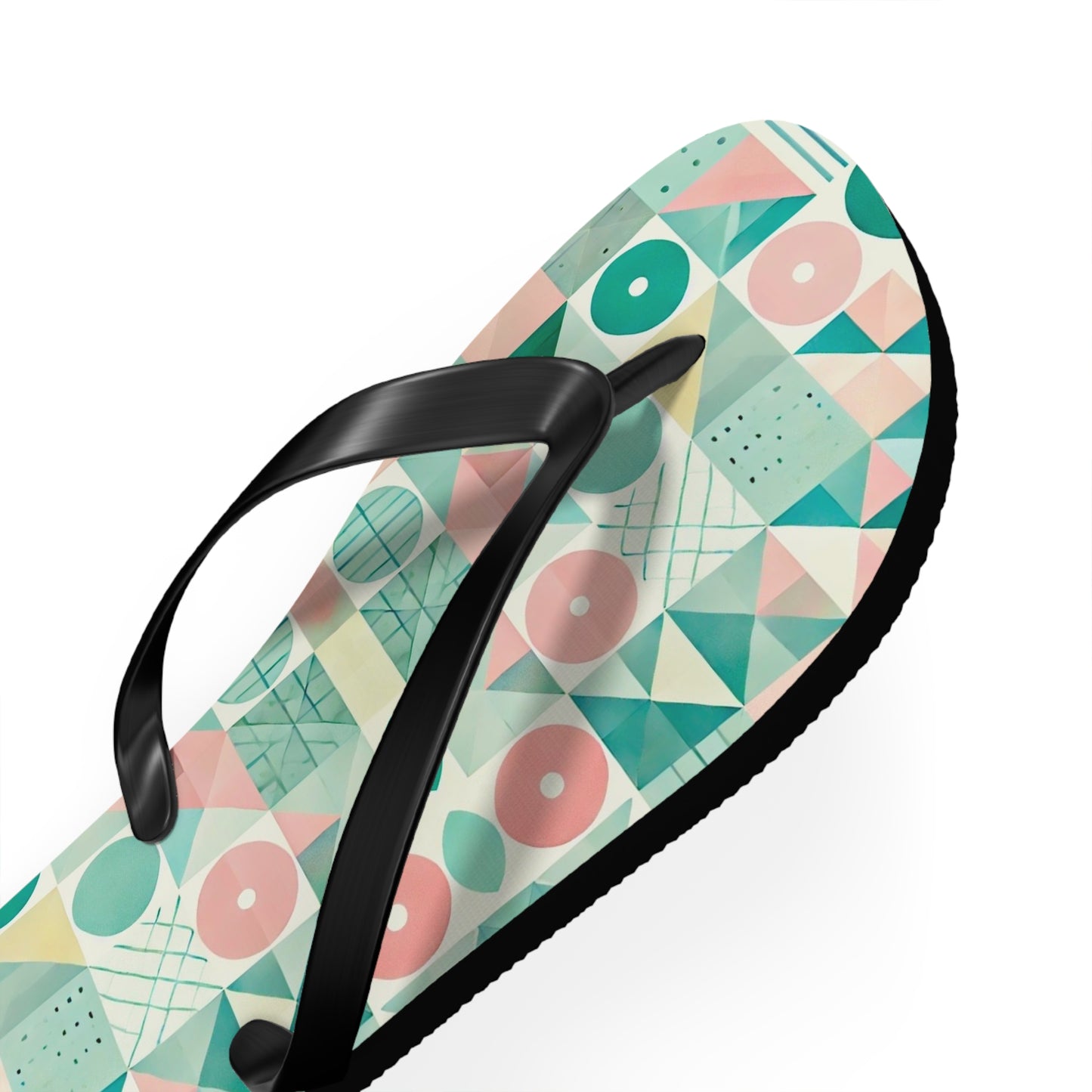 Pastel Geo Flip Flops