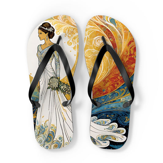 Radiant Bride Flip Flops