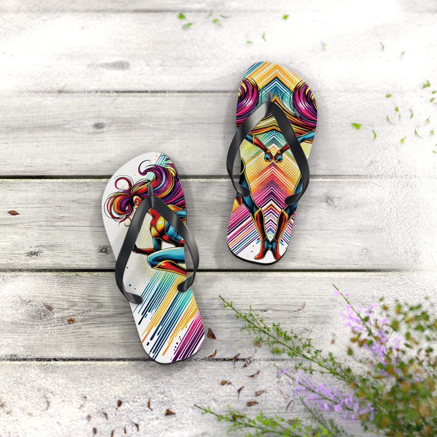 Limited Prism Strike Flip Flops