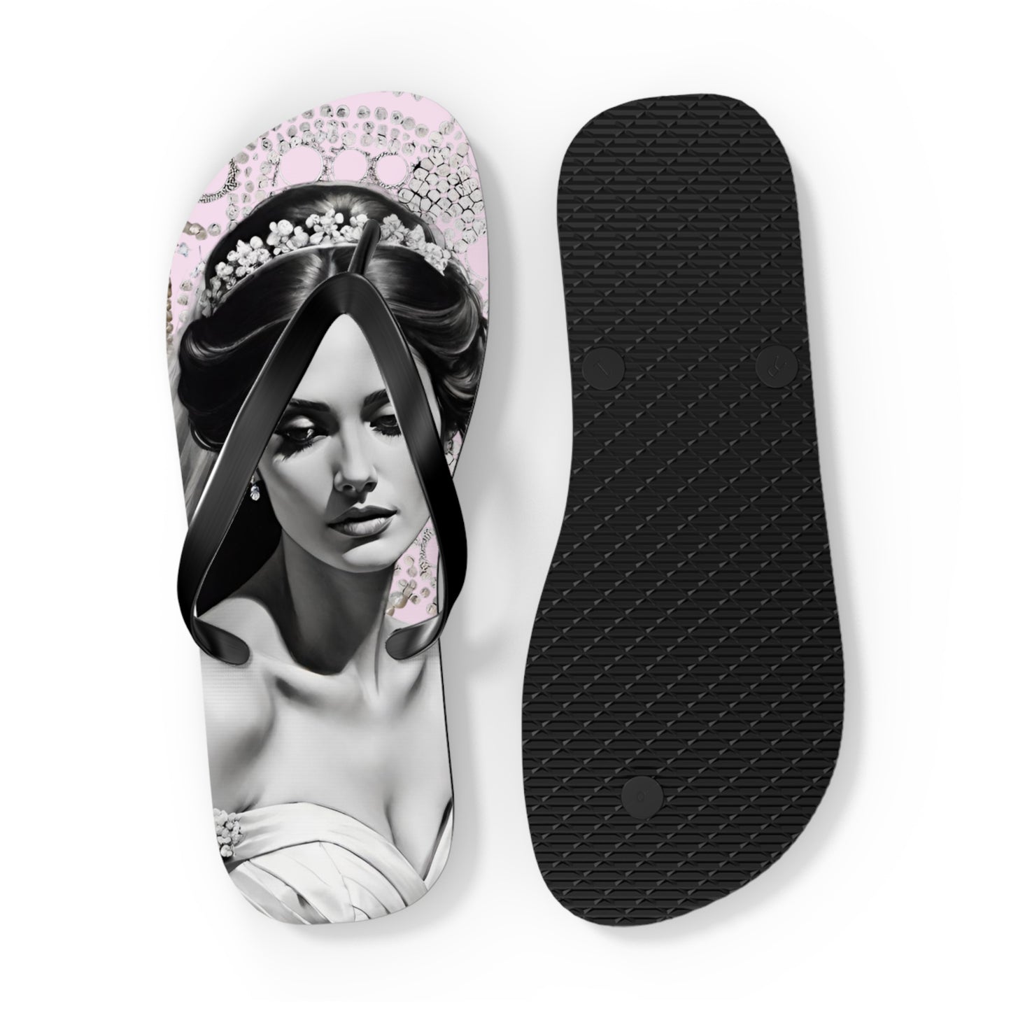 Bride Lt Pink Flip Flops