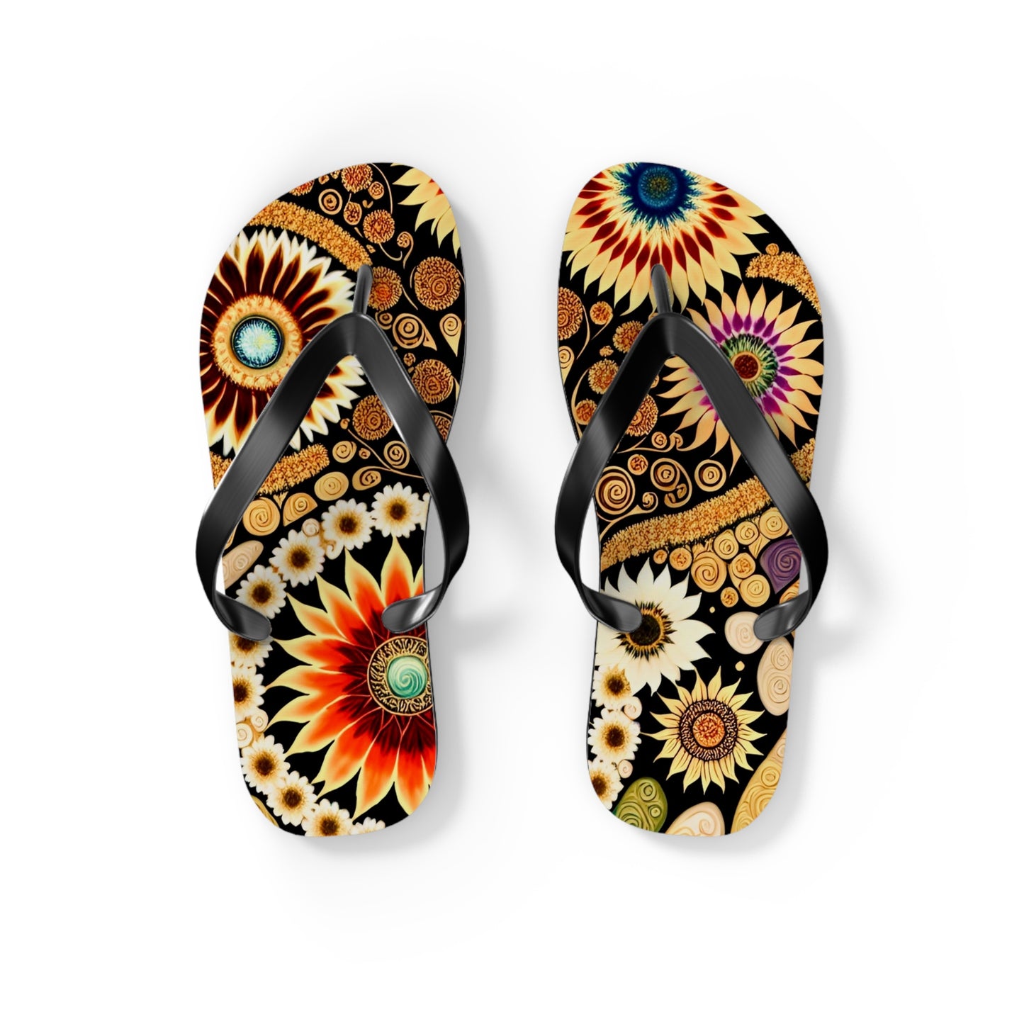 Blooming in Color Flip Flops