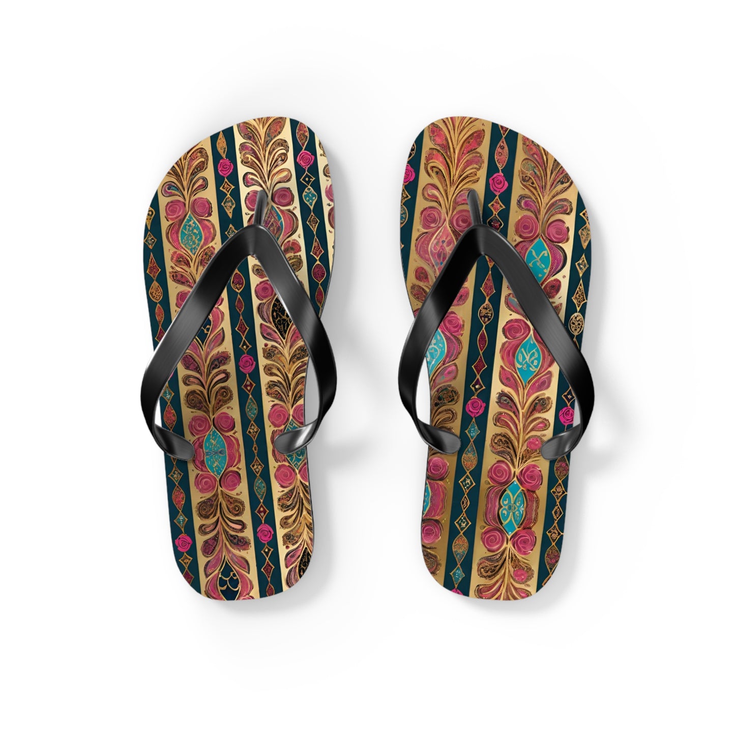 Moroccan Goldleaf Flip Flops