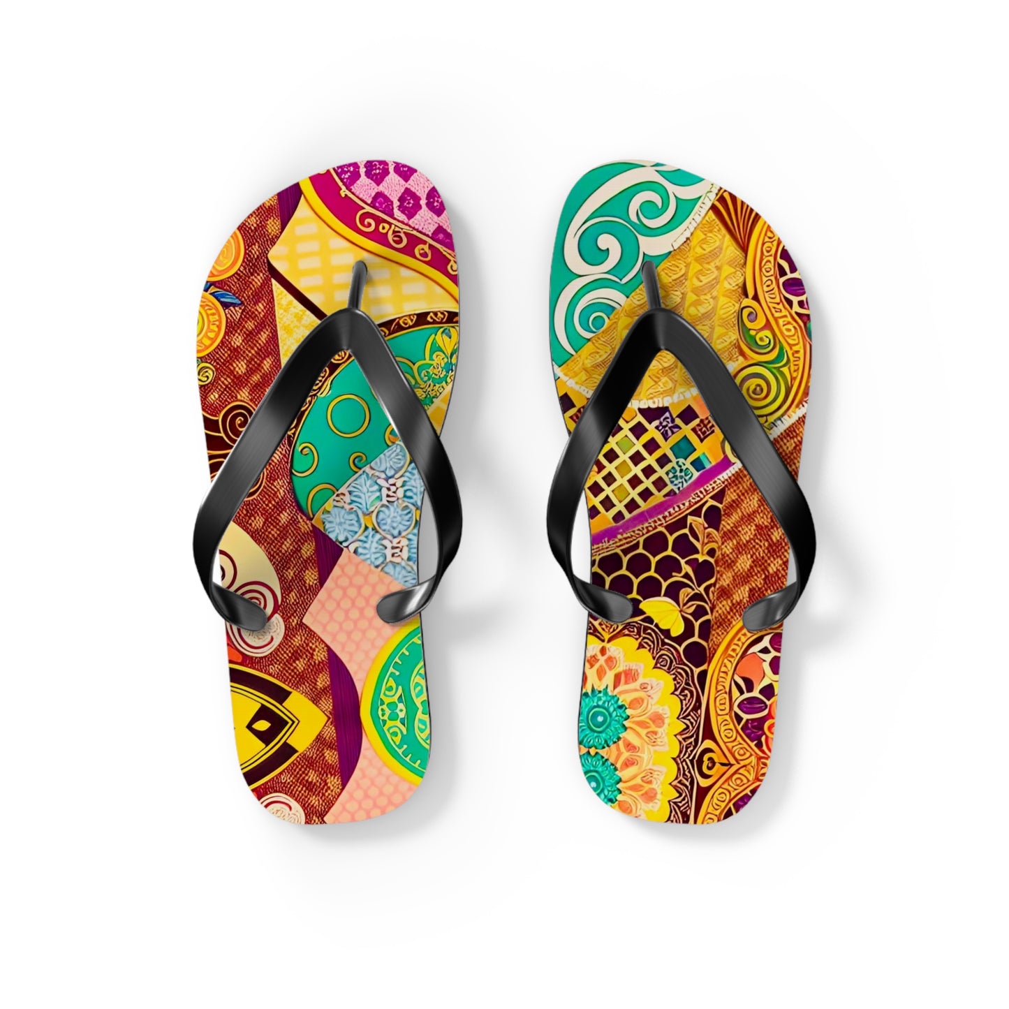 Luxe Scarf Flip Flops