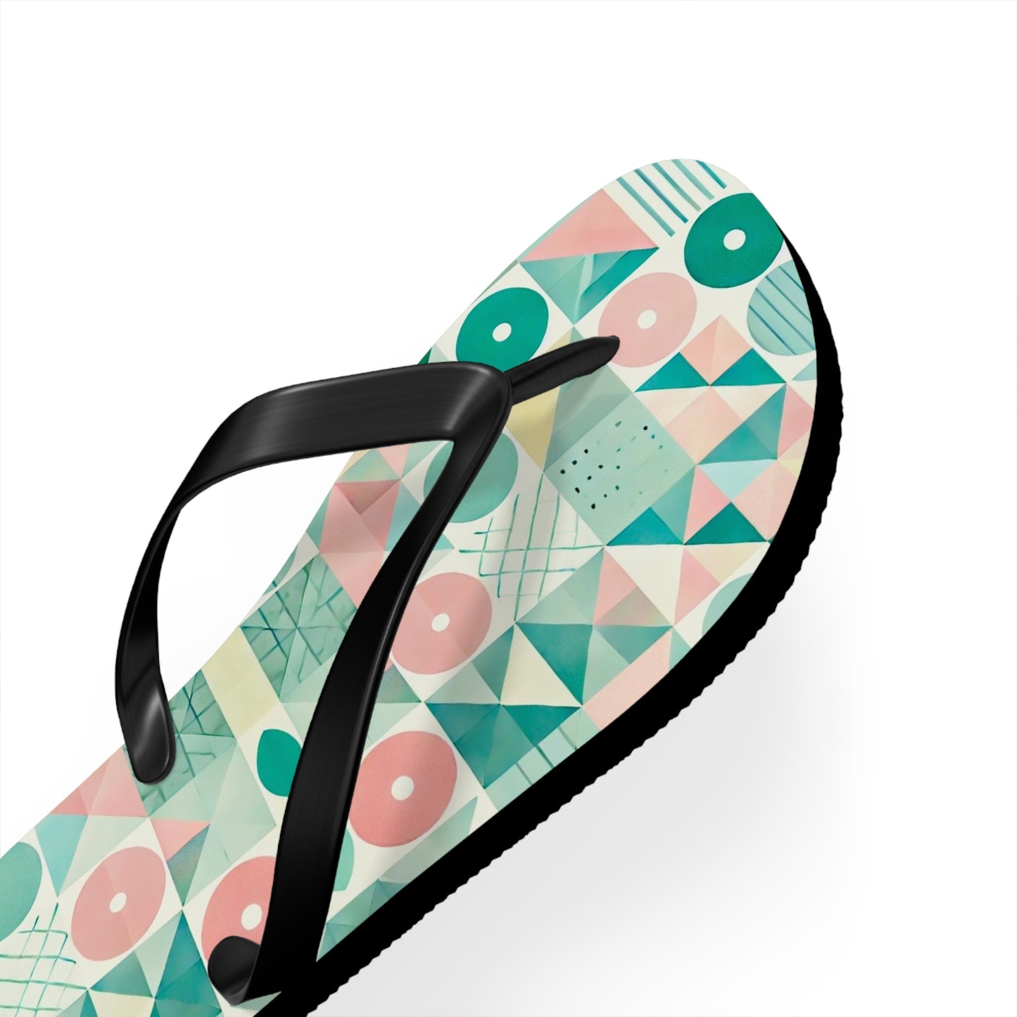 Pastel Geo Flip Flops