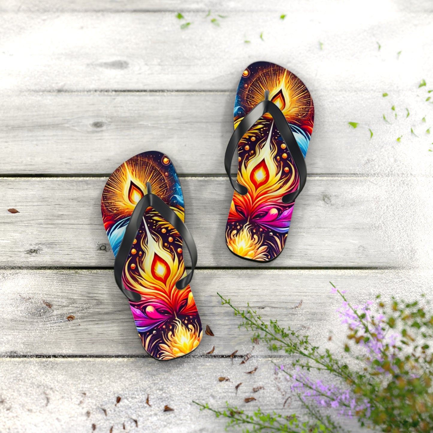 Eternal Flame Flip Flops