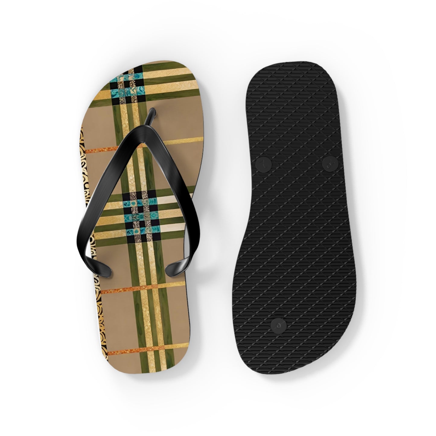 Army Gold Flip Flops