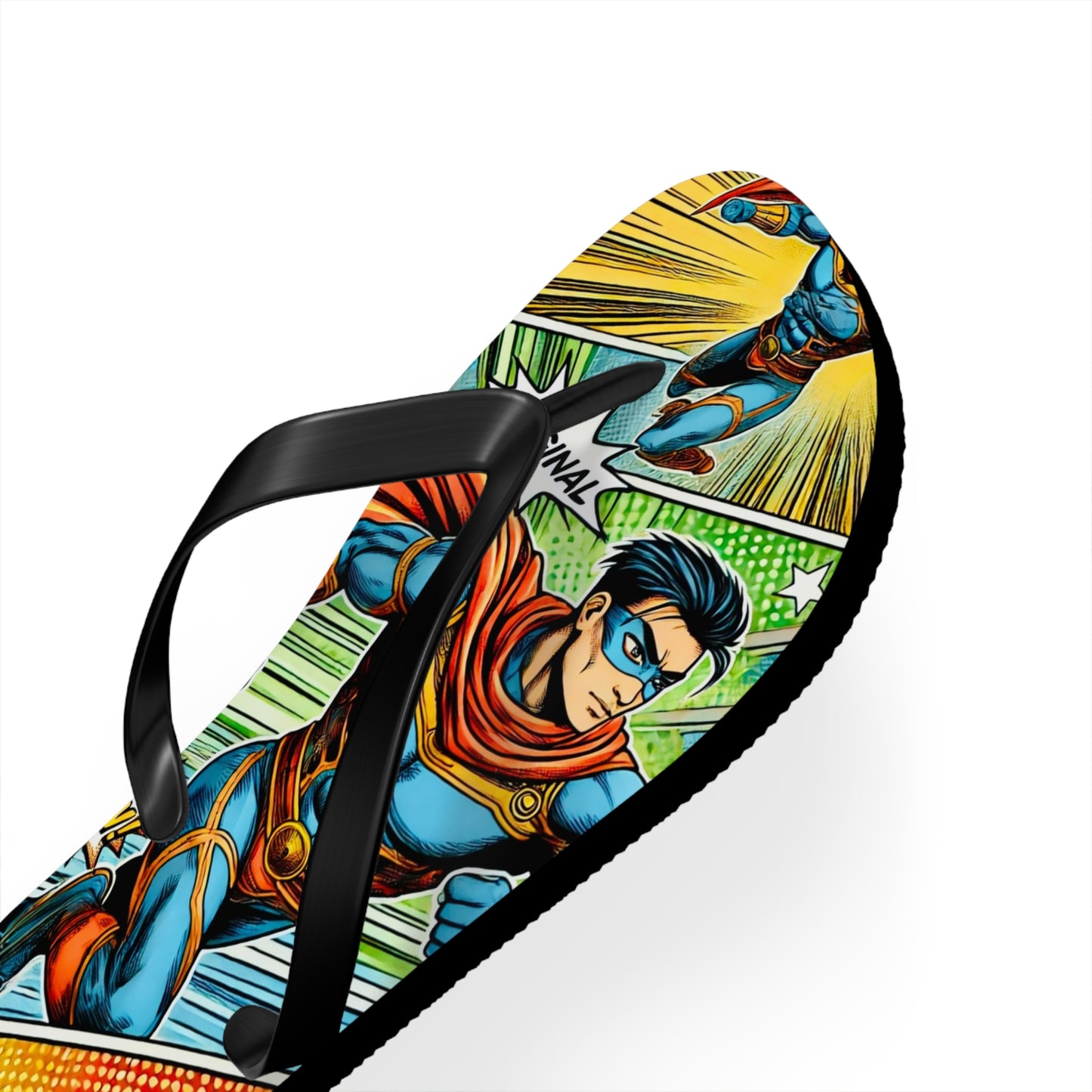 Azure Dragon Comic Picnic Flip Flops