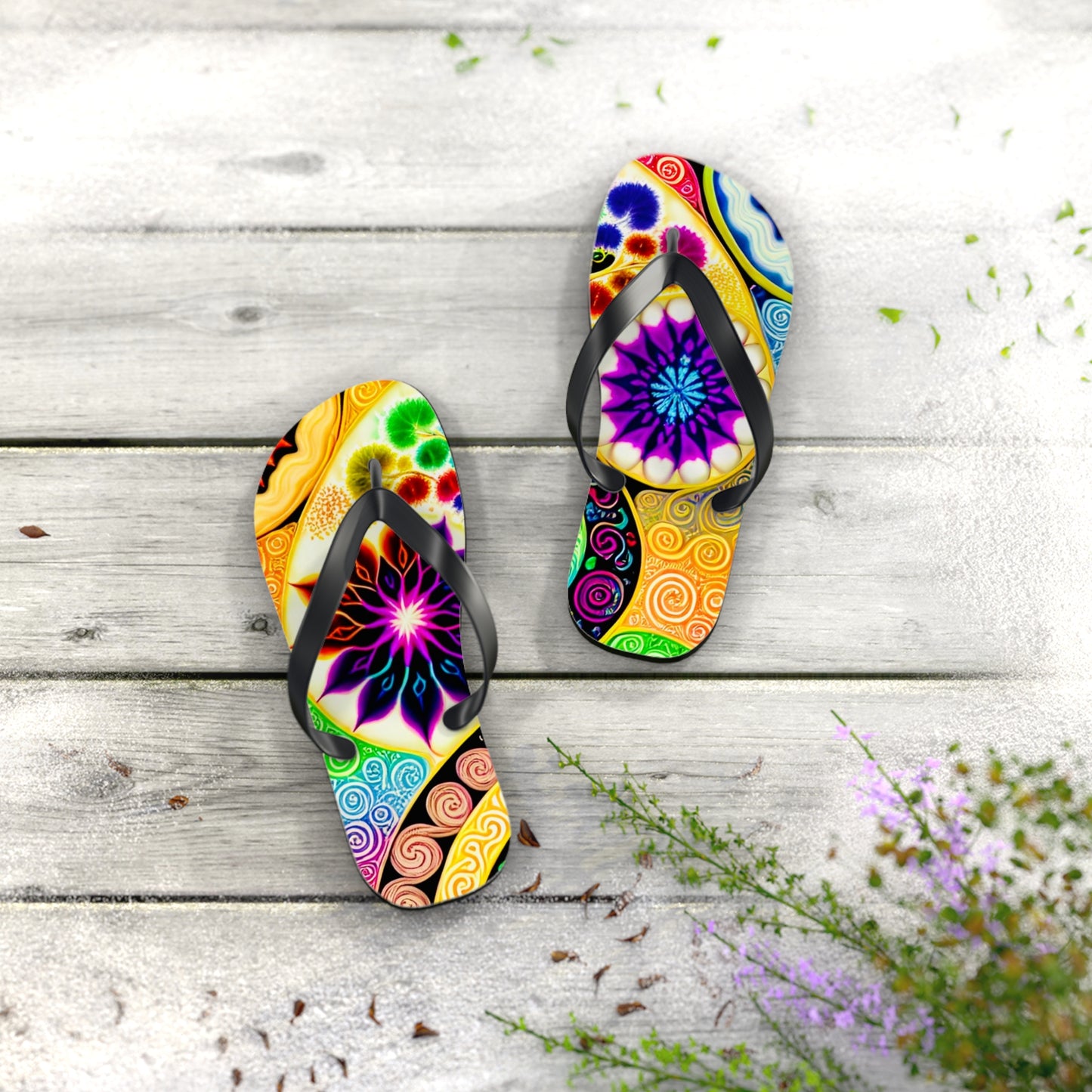 Shades of Stars Flip Flops