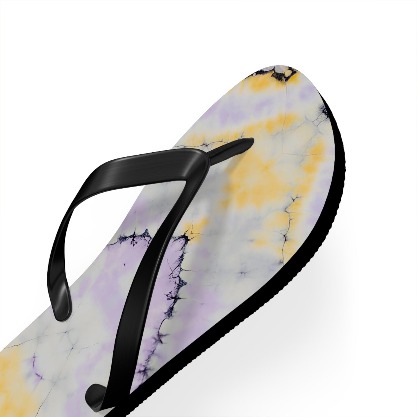 Cracked Tie Dye Flip Flops