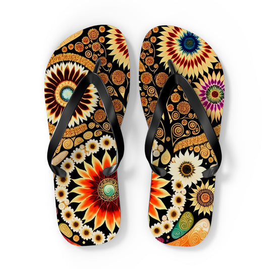 Blooming in Color Flip Flops