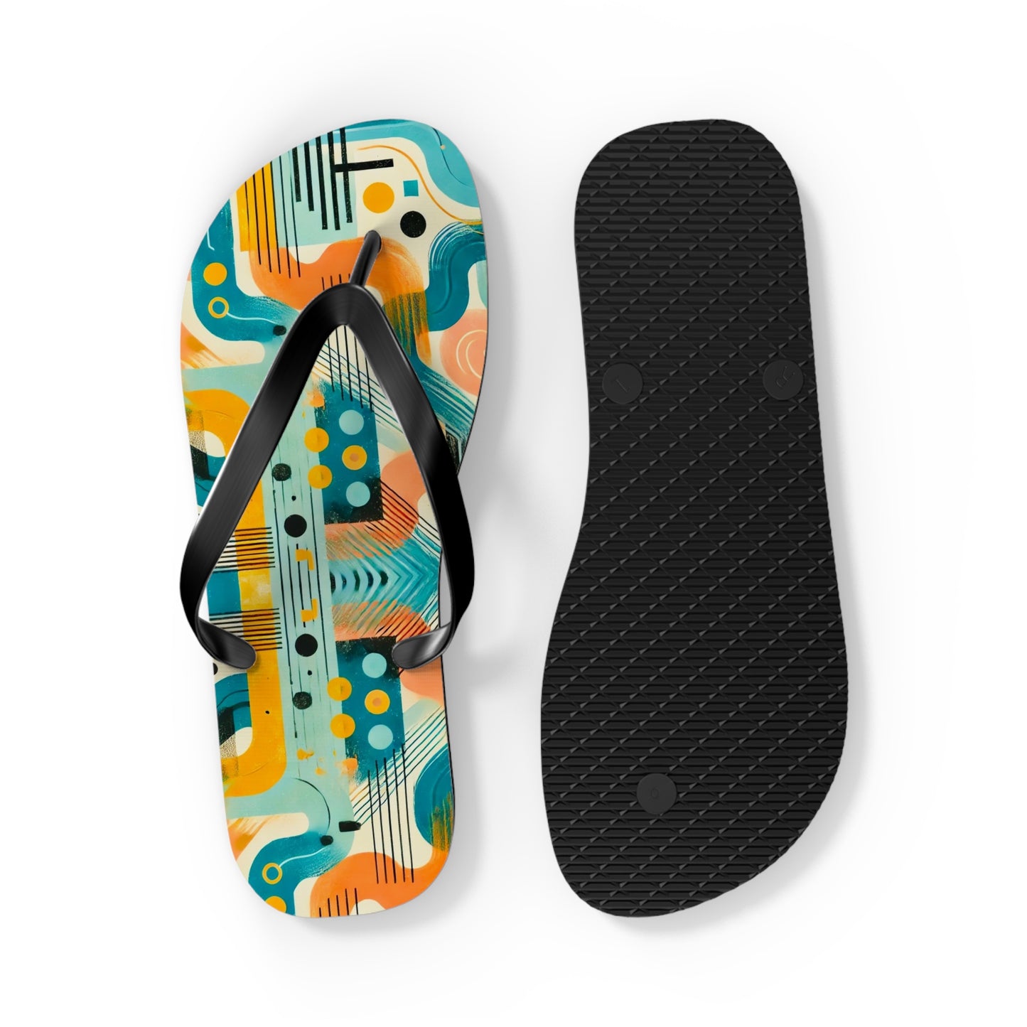 Artistic Collaboration Flip Flops