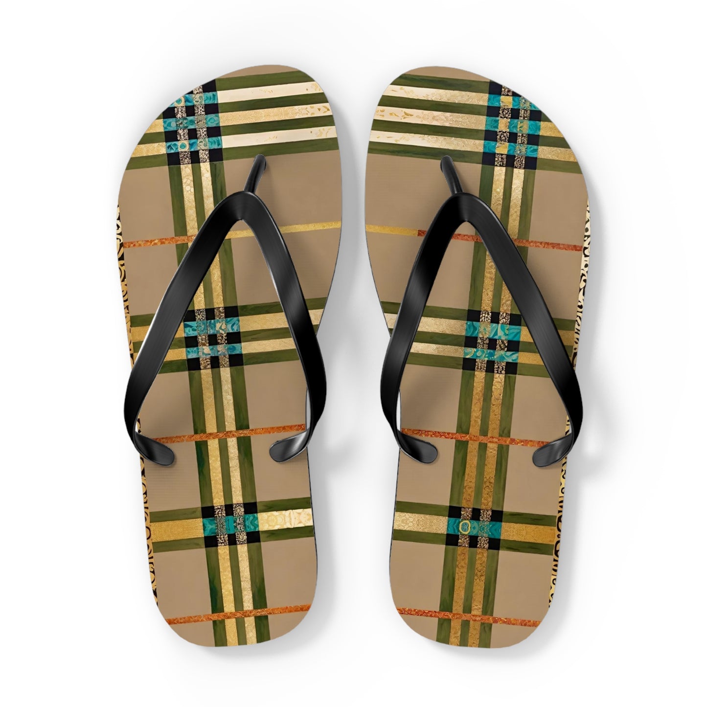 Army Gold Flip Flops