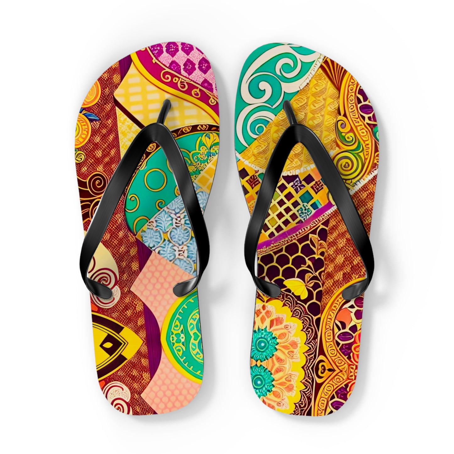 Luxe Scarf Flip Flops