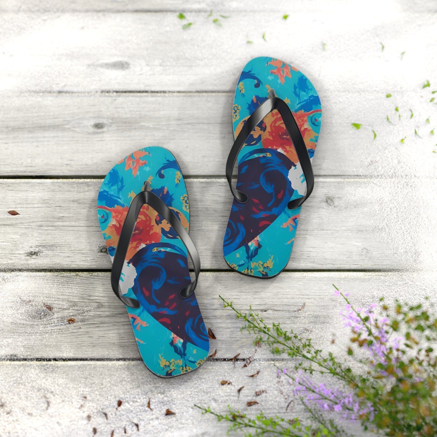 Heart in Bloom Flip Flops