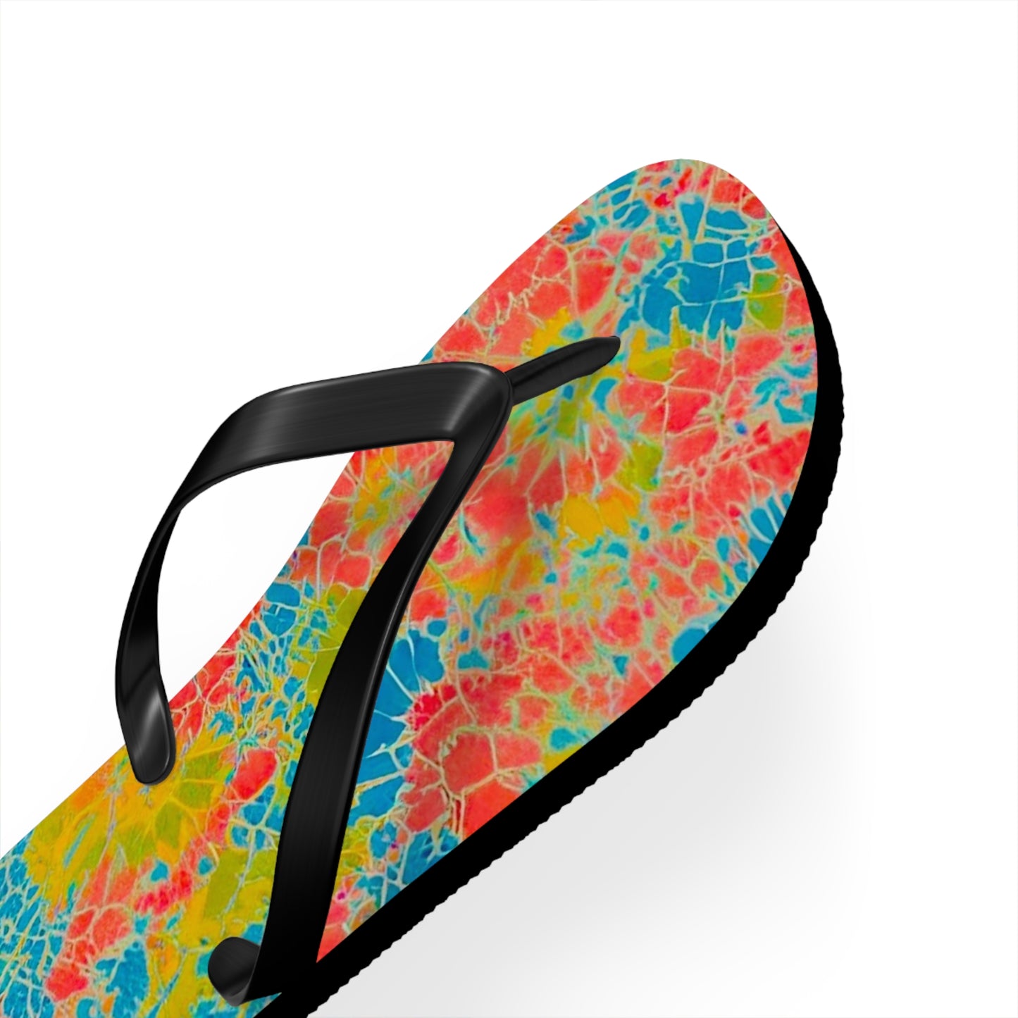 Tie Dye Glass Flip Flops