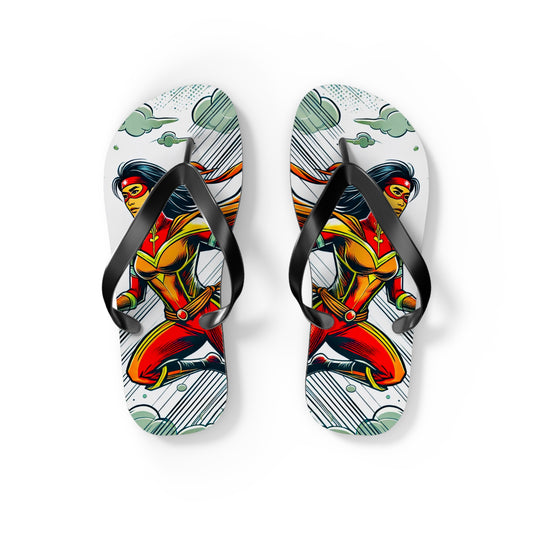 Crimson Swift Picnic Flip Flops