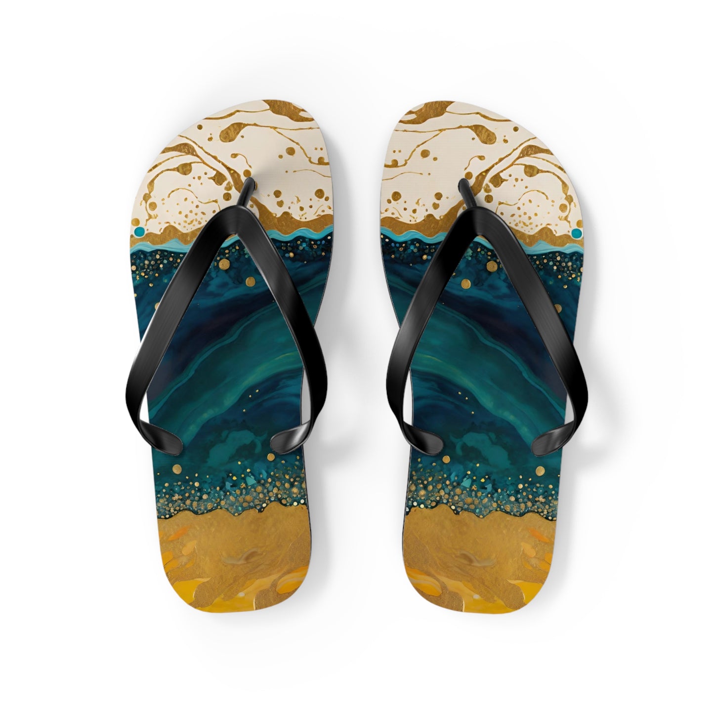 Ocean Floor Flip Flops