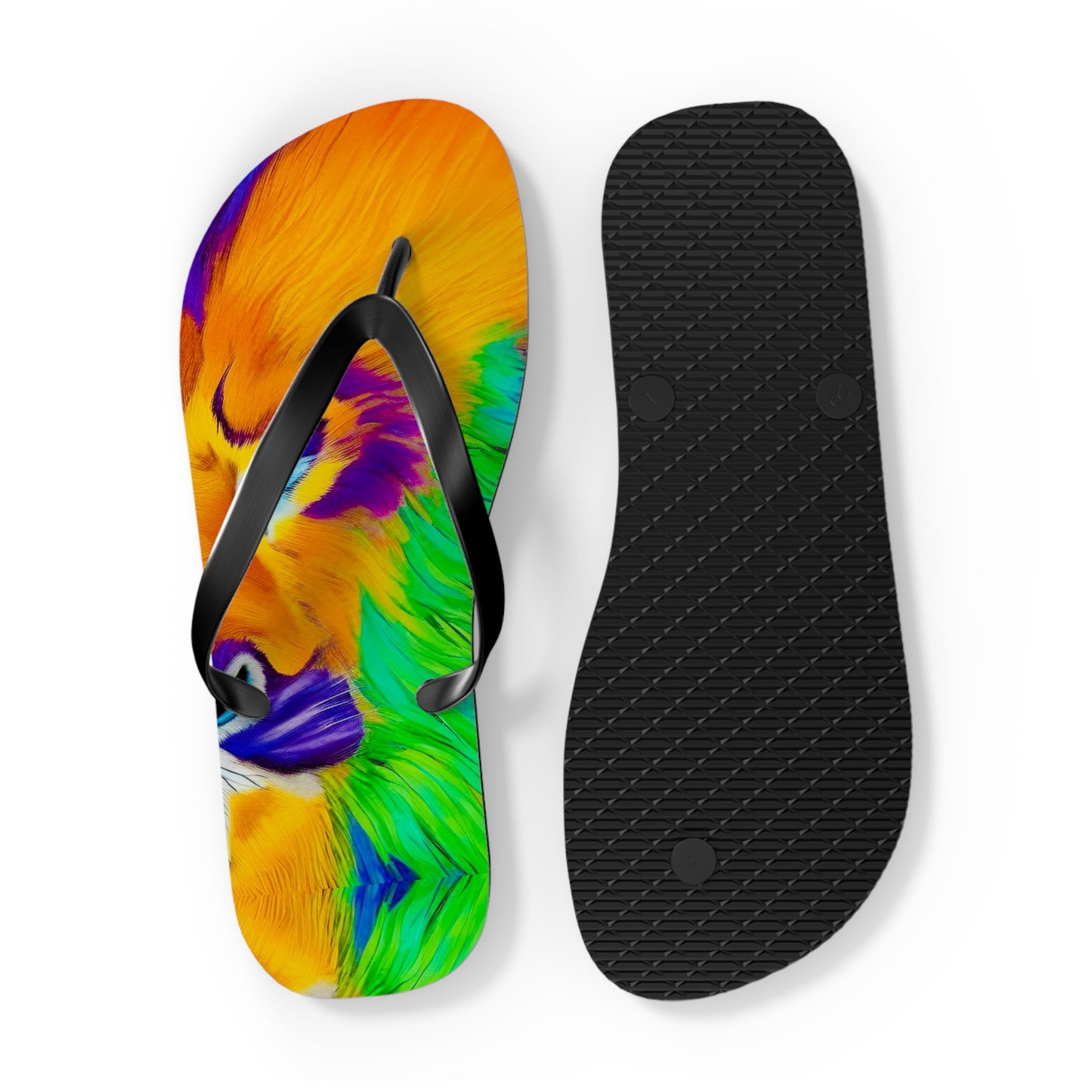 Lion in Splendor Flip Flops