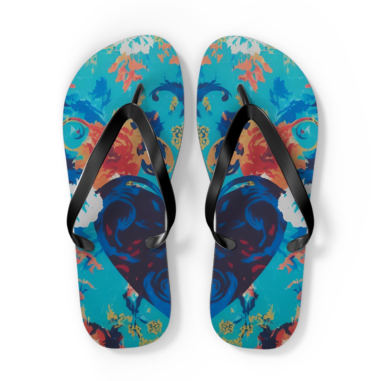 Heart in Bloom Flip Flops