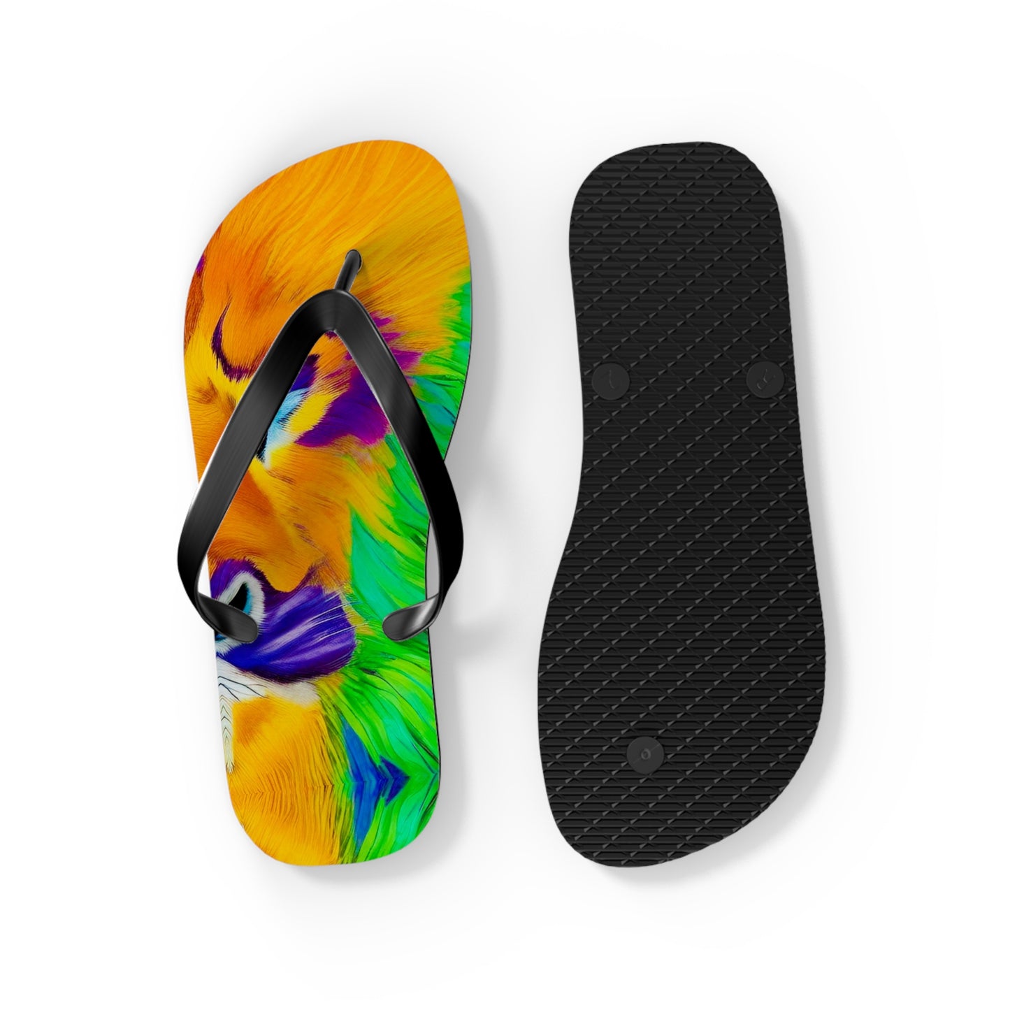 Lion in Splendor Flip Flops