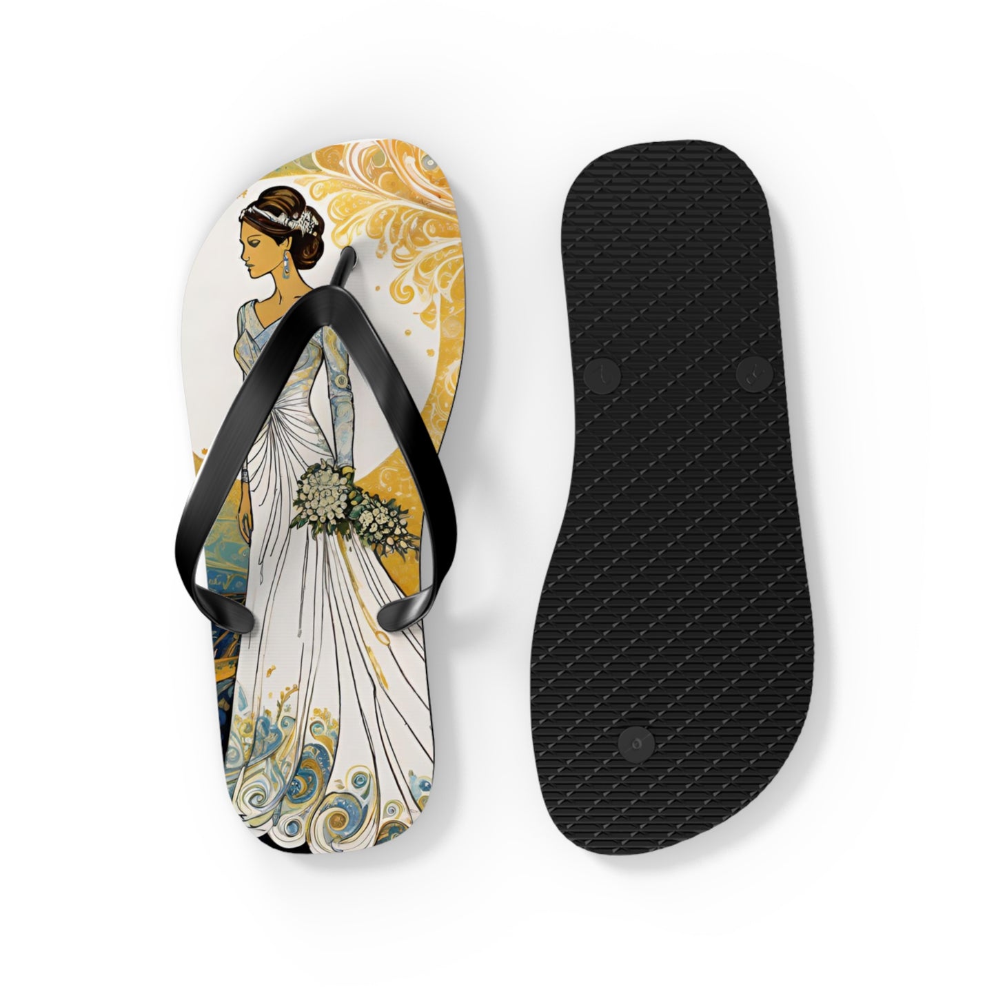 Radiant Bride Flip Flops