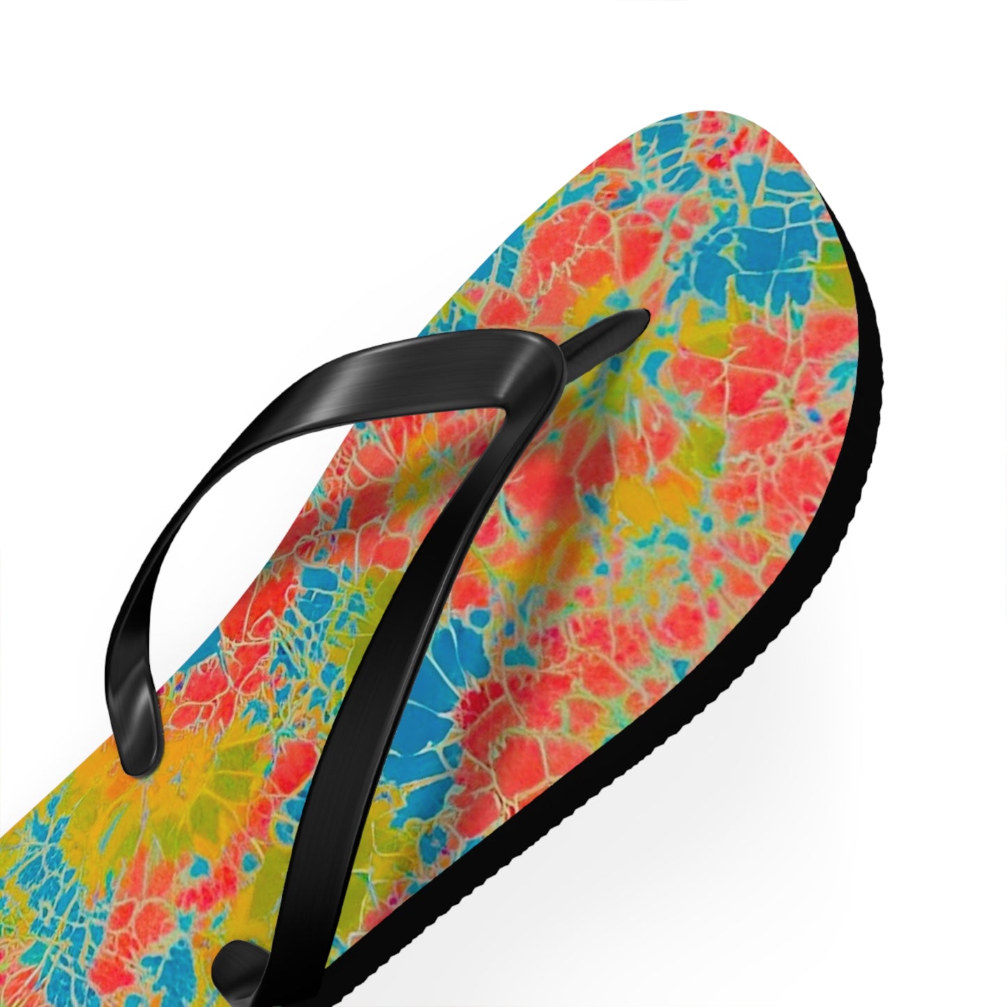 Tie Dye Glass Flip Flops