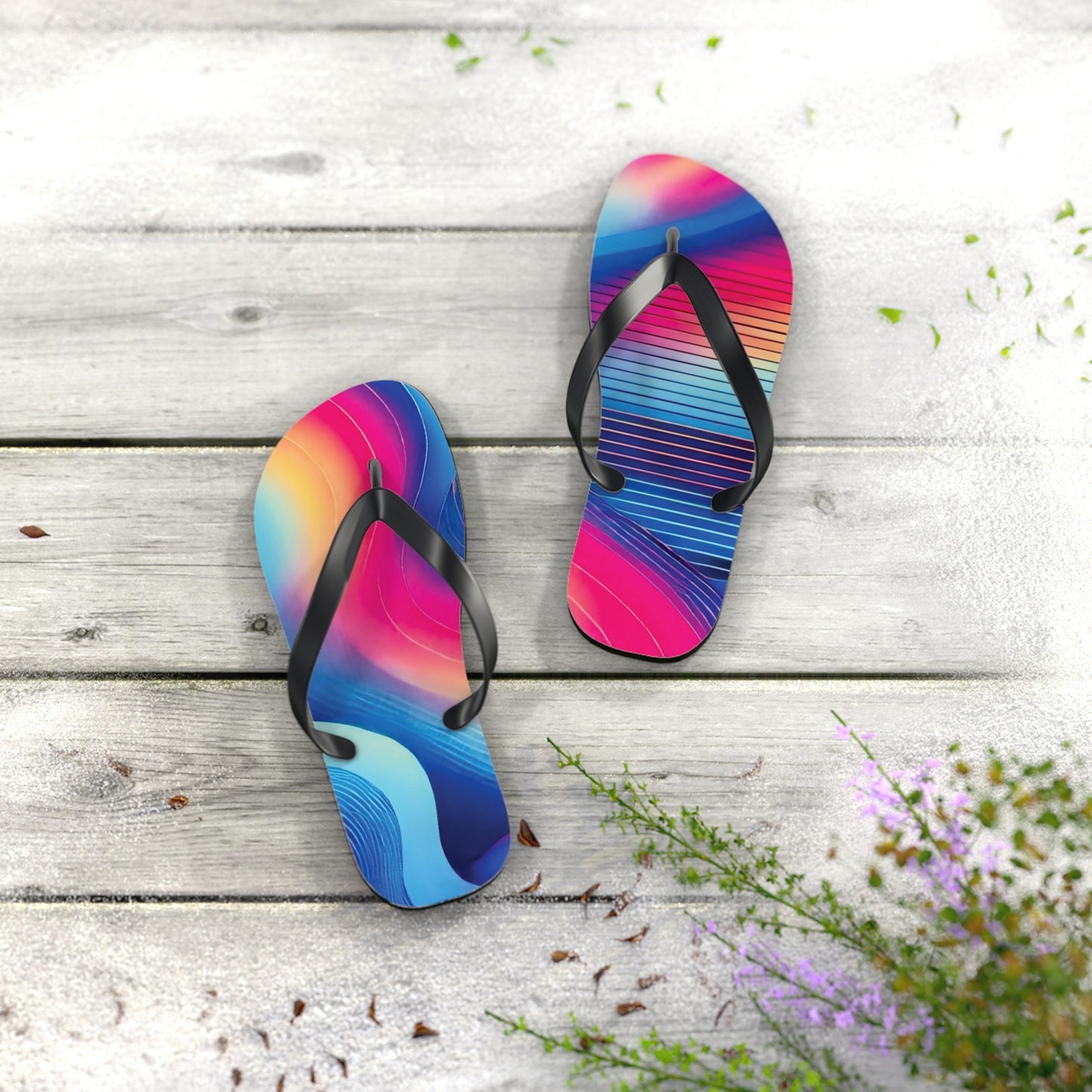 Gradient Vibe Flip Flops